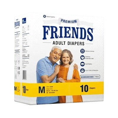 Підгузки для дорослих Friends PREMIUM денні, розмір М, 10 штук