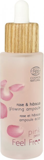 Сироватка для обличчя Feel Free Pink Petals для сяйва шкіри з екстрактом троянди, 30 мл