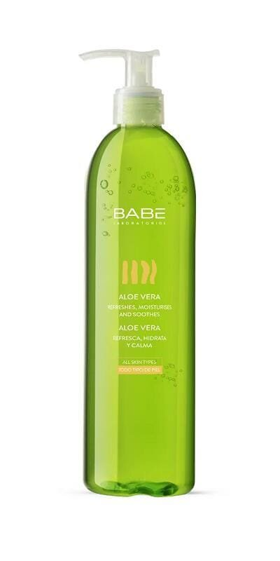 Гель для тіла Babe Laboratorios зволожуючий заспокійливий з 100% алое, 395 мл
