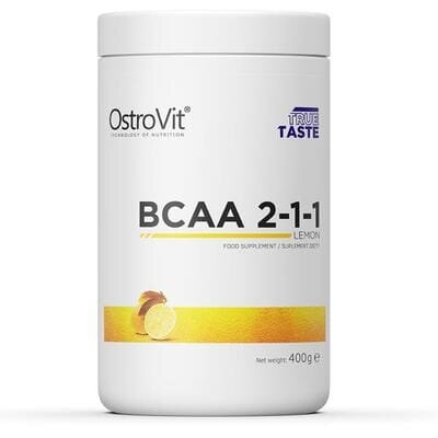 Амінокислоти OstroVit BCAA 2-1-1 смак лимон, 400 г