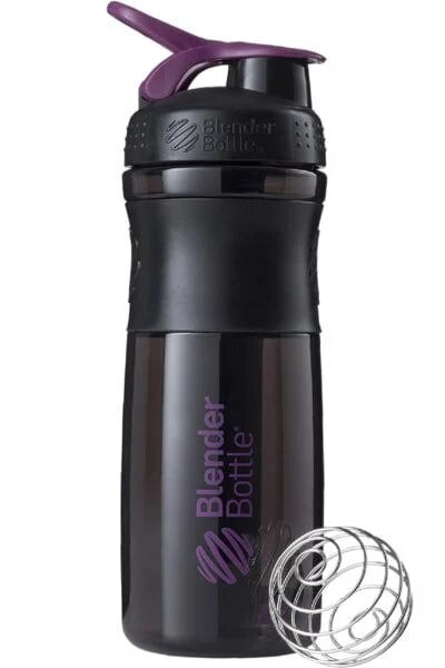 Шейкер-пляшка Blender Bottle SportMixer Black/Plum, 820 мл