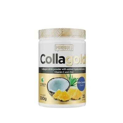 Колаген Pure Gold CollaGold Pina Colada з гіалуроновою кислотою, вітаміном С та цинком, зі смаком піна колади, 300 г