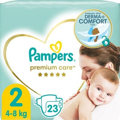 Підгузки дитячі Pampers Premium Care розмір 2, 4-8 кг, 23 шт