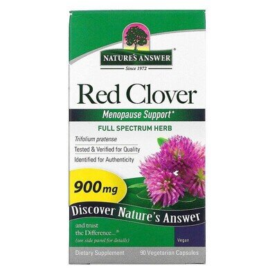 Червона конюшина Nature's Answer Red Clover 900 мг, 90 вегетаріанських капсул