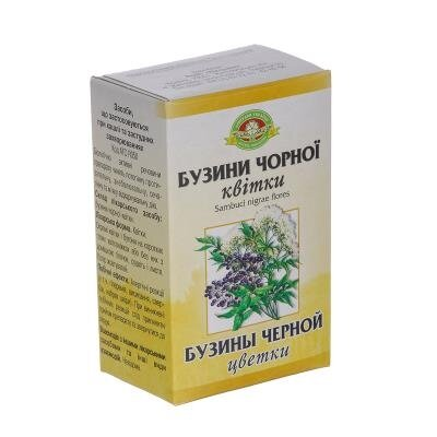 Бузини чорної квітки по 50 г у пач. з внут. пак.