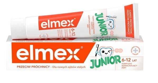 Зубна паста Elmex Junior, від 6 років, 75 мл