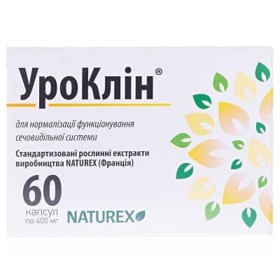 Уроклін капсули по 400 мг №60 (10х6)