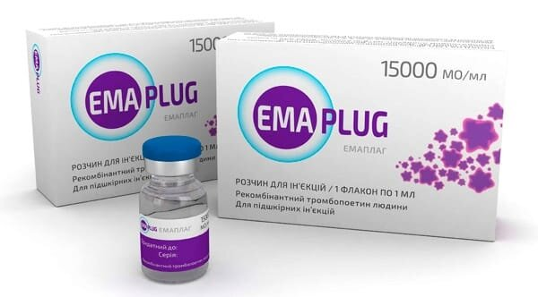 Емаплаг розчин д/ін. 15000 ОД/мл по 1 мл №1 у флак.