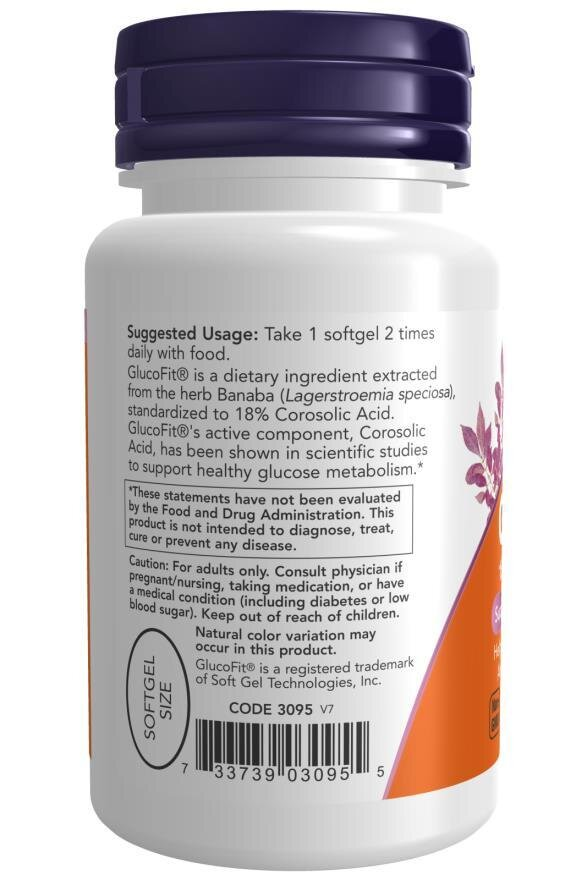 ГлюкоФіт NOW GlucoFit м'які капсули №60