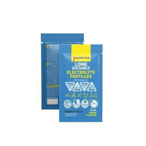 Електроліти 7Nutrition Long Distance Electrolyte Pastilles лимон, 1 пробник (2 пастилки)