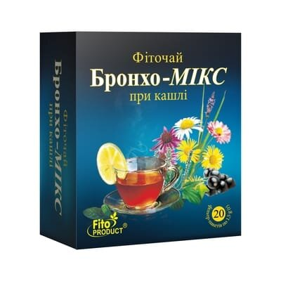 Фіточай Фітопродукт №1 Бронхо-мікс по 1.5 г №20 в філ.-пак.