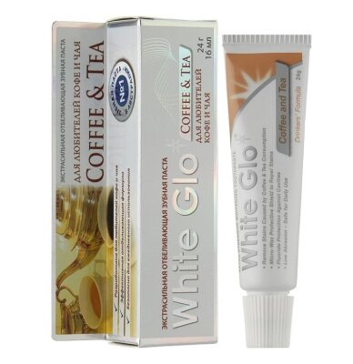 Зубна паста White Glo для любителів кави та чаю, 24 г