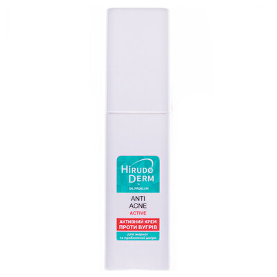 Крем для обличчя Hirudo Derm Oil Problem Anti-Acne Active активний проти вугрів, 50 мл