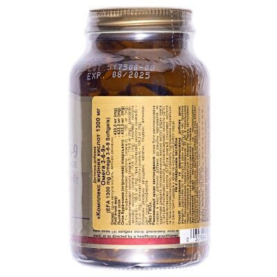 Омега 3-6-9 Solgar Omega 3-6-9 1300 мг м'які капсули №60