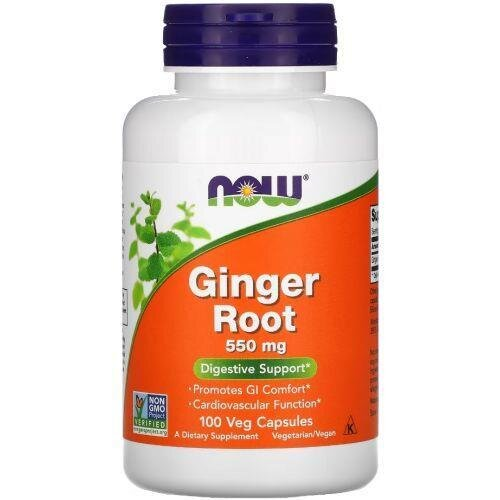 Імбиру корінь NOW Ginger Root 550 мг вег. капсули №100