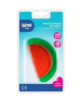 Прорізувач різнокольоровий для зубів Wee Baby 201 силіконовий з водою, охолоджуючий, від 3 місяців