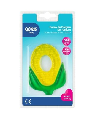 Прорізувач різнокольоровий для зубів Wee Baby 201 силіконовий з водою, охолоджуючий, від 3 місяців
