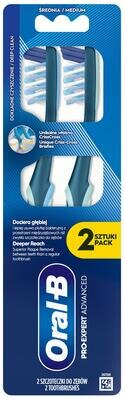 Зубна щітка Oral-B Pro-Expert Advanced середньої жорсткості, 2 шт