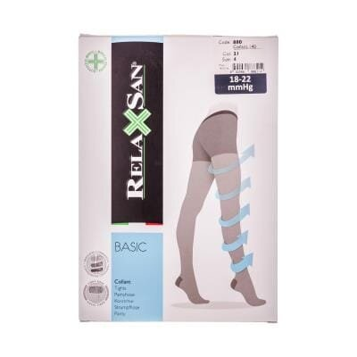 Колготки компресійні Relaxsan Basic 880 компресія 18-22 мм рт. ст., 140 den, колір бежевий, розмір 4
