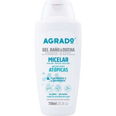 Гель для душу та ванни Agrado Micelar Atopic Міцелярний для атопічної шкіри, 750 мл