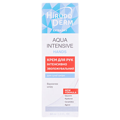 Крем для рук Hirudo Derm Extra Dry Aqua Intensive інтенсивно зволожуючий, 60 мл