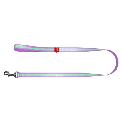 Повідець Collar 45759 WAUDOG Nylon світлонакопичувальний, ширина 25 мм довжина 122 см, фіолетовий