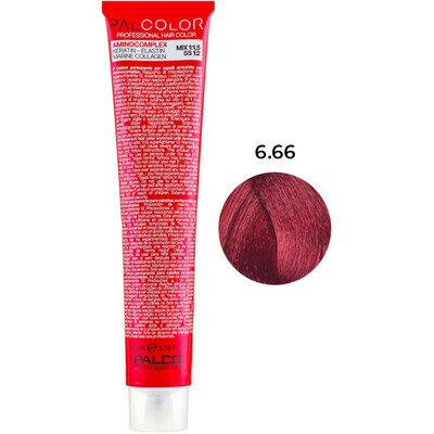 Крем-фарба для волосся Palco Professional Color № 6.66 блонд темний інтенсивно-червоний, 100 мл