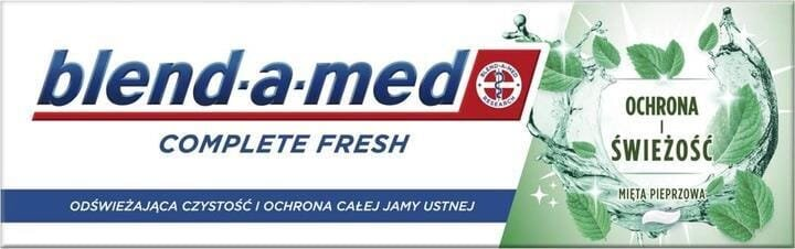 Зубна паста Blend-a-med Complete Fresh Захист та свіжість Перцева м`ята, 75 мл