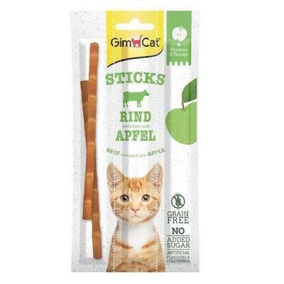 Ласощі для кішок GimCat Superfood Duo-Sticks палички з яловичиною і яблуками, 3 штуки
