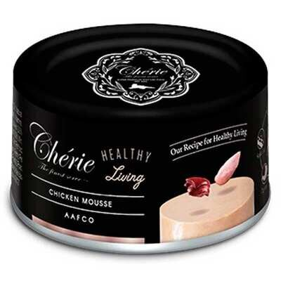 Корм вологий Cherie Healthy Living мус з куркою для дорослих котів, 80 г