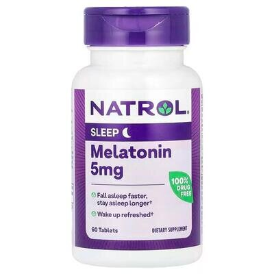 Мелатонін Natrol Melatonin 5 мг, 60 таблеток