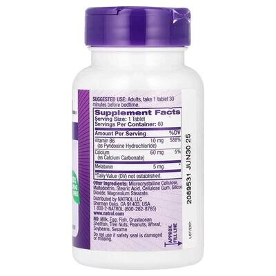 Мелатонін Natrol Melatonin 5 мг, 60 таблеток