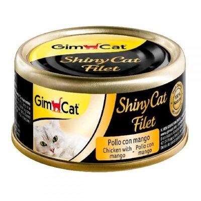 Корм вологий для кішок GimCat Shiny Cat Filet з куркою та манго, 70 г