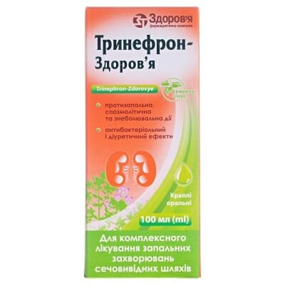 Тринефрон-Здоров'я краплі ор. по 100 мл у флак. з проб.-крап.