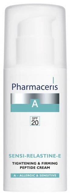 Крем для обличчя Pharmaceris A Sensi-Relastine-Е SPF20 підвищує пептидний тонус і пружність шкіри, 50 мл
