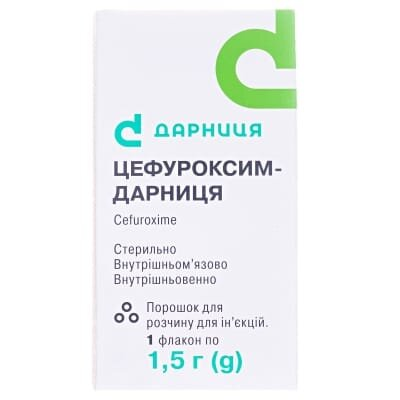 Цефуроксим-Дарниця порошок для р-ну д/ін. по 1.5 г №1 у флак.