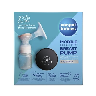 Молоковідсмоктувач Canpol Babies Take&Go мобільний електричний, 12/211