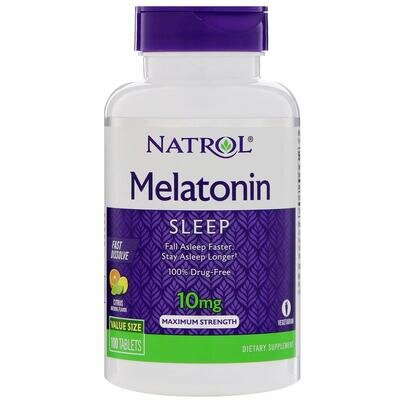 Мелатонін Natrol Melatonin 10 мг цитрусовий пунш, 100 таблеток