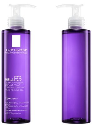 Гель-мікропілінг для вмивання La Roche-Posay Mela B3 очищуючий для вирівнювання тону та надання сяяння шкірі, 200 мл