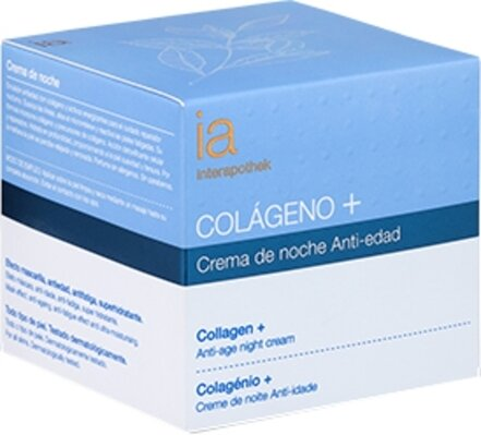 Крем для обличчя Interapothek Collagen+ нічний антивіковий з колагеном та вітаміном C, 50 мл