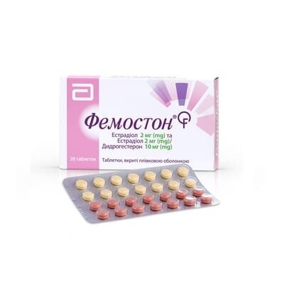 Фемостон таблетки, в/плів. обол. 2 мг/10 мг №28