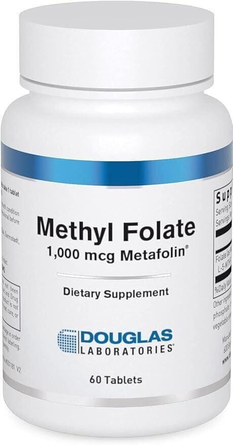 Метилфолат Douglas Laboratories Methyl Folate (L-5-MTHF) 1000 мкг, 60 таблеток
