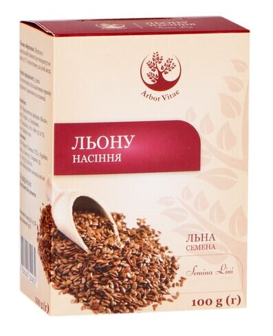 Льону насіння по 100 г у пач. з внут. пак.