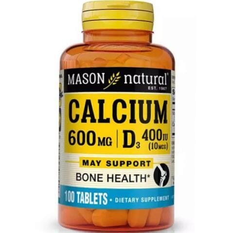 Вітамінно-мінеральний комплекс Mason Natural Calcium 600 Plus Vitamin D3, 100 таблеток
