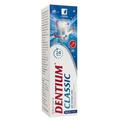 Зубна паста Dentium Classic для чутливих зубів, вакуумний диспенсер, 100 мл