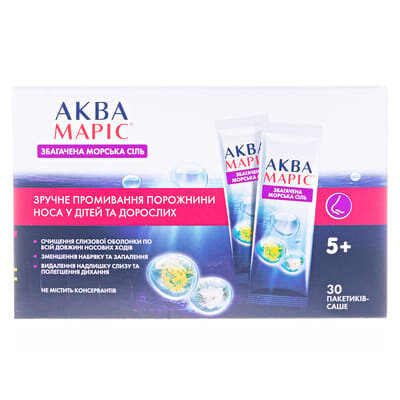 Аква Маріс сіль морська збагачена №30 у пак.-саше