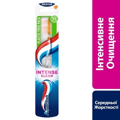 Зубна щітка Aquafresh Intense Clean середня, 1 штука