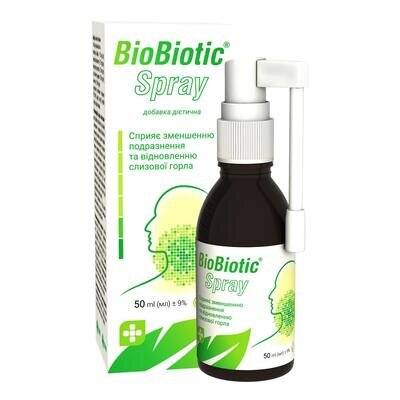 БіоБіотік Спрей (BioBiotic Spray) спрей по 50 мл у флак.