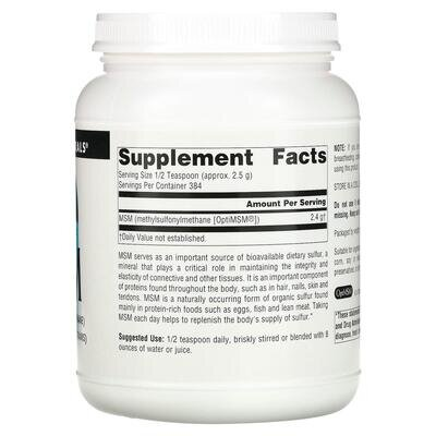 Метилсульфонілметан Source Naturals MSM Powder, 1000 г