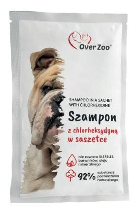 Шампунь Over Zoo з хлоргексидином для собак та котів, пакетик, 20 мл